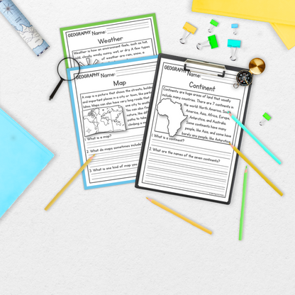 Geography Reading Comprehension Passages + Questions