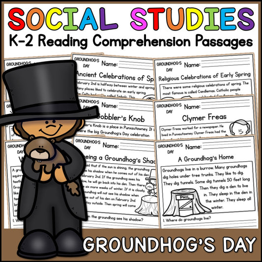 Groundhogs Day Reading Comprehension Passages + Questions