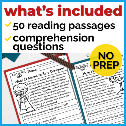 June & July Holidays Reading Comprehension Passages + Questions