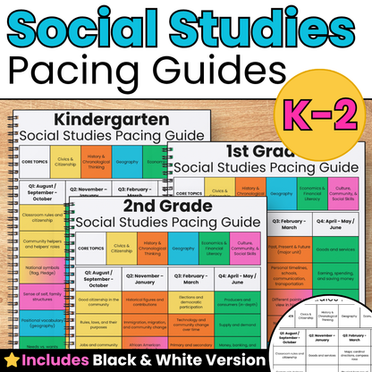 K-2 Social Studies Pacing Guides