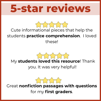 Labor Day Holiday Reading Comprehension Passages + Questions