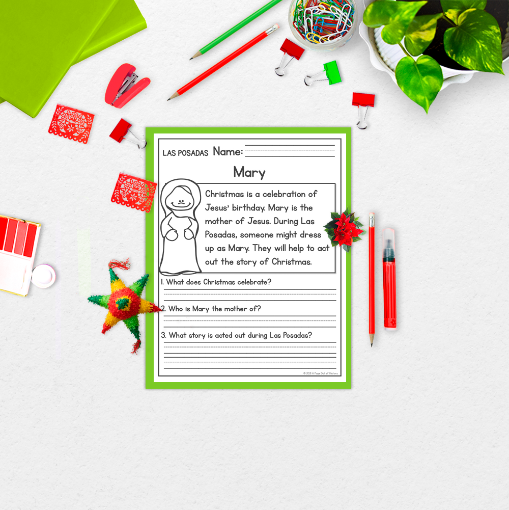 Las Posadas Reading Comprehension Passages + Questions