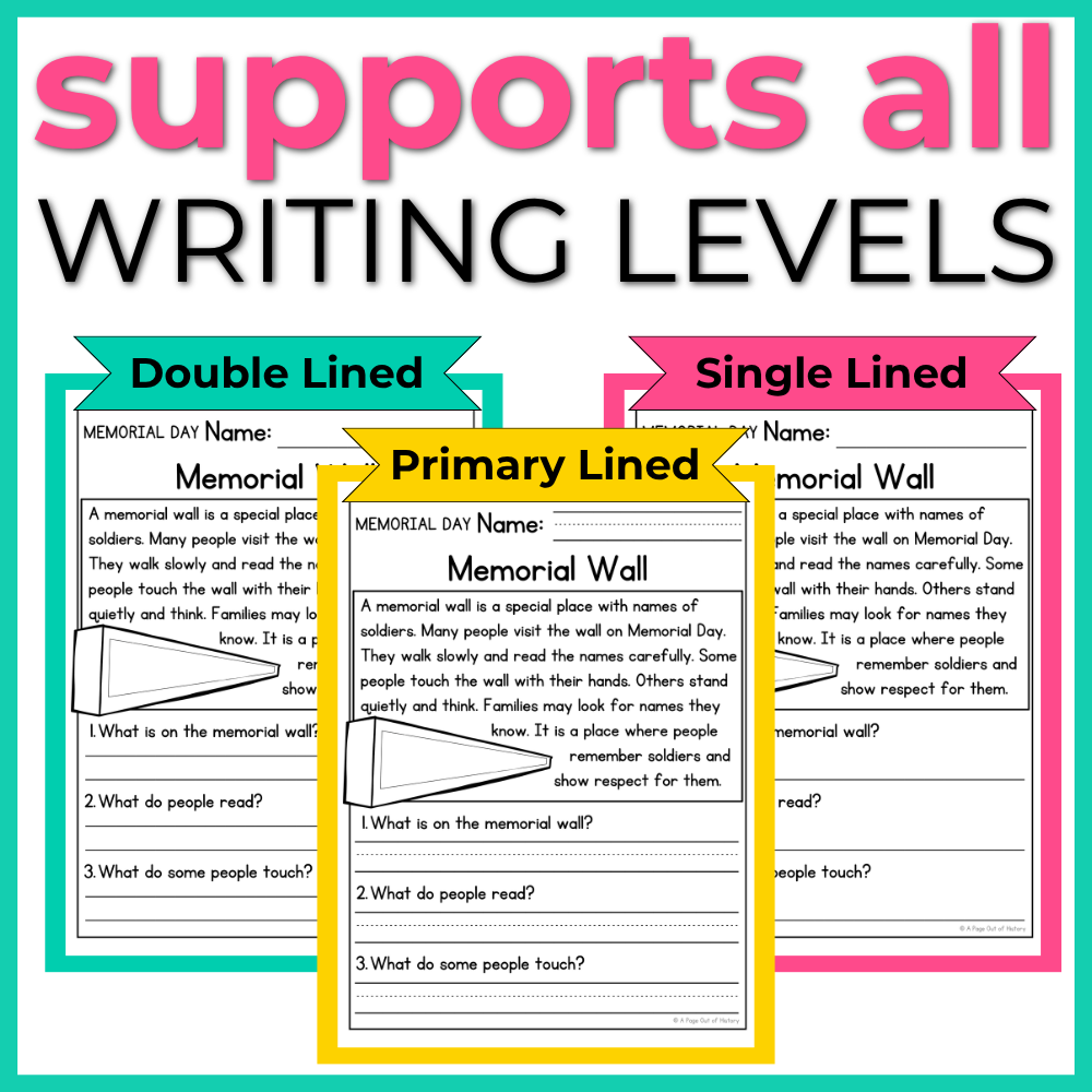 May Holidays Reading Comprehension Passages+Questions