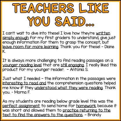 New World Explorers Reading Comprehension Passages + Questions