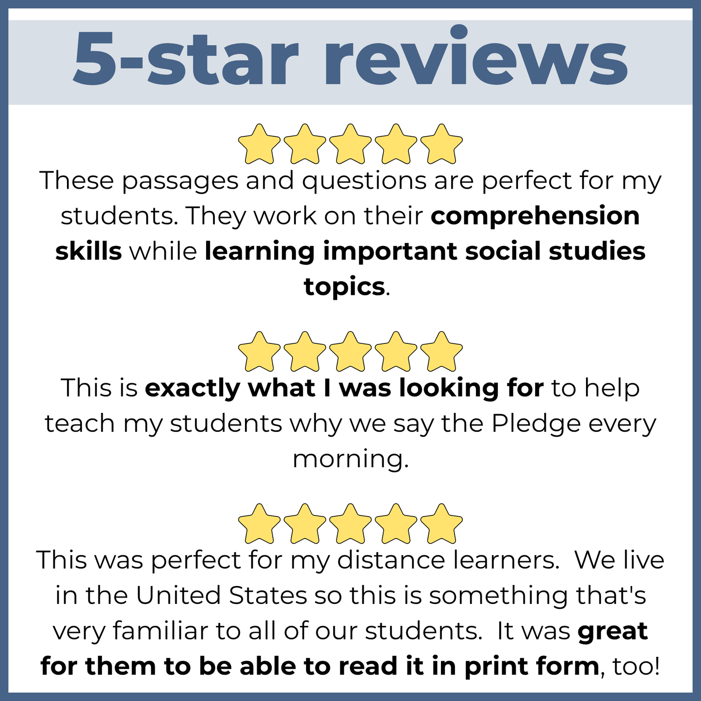 Pledge of Allegiance Reading Comprehension Passages + Questions