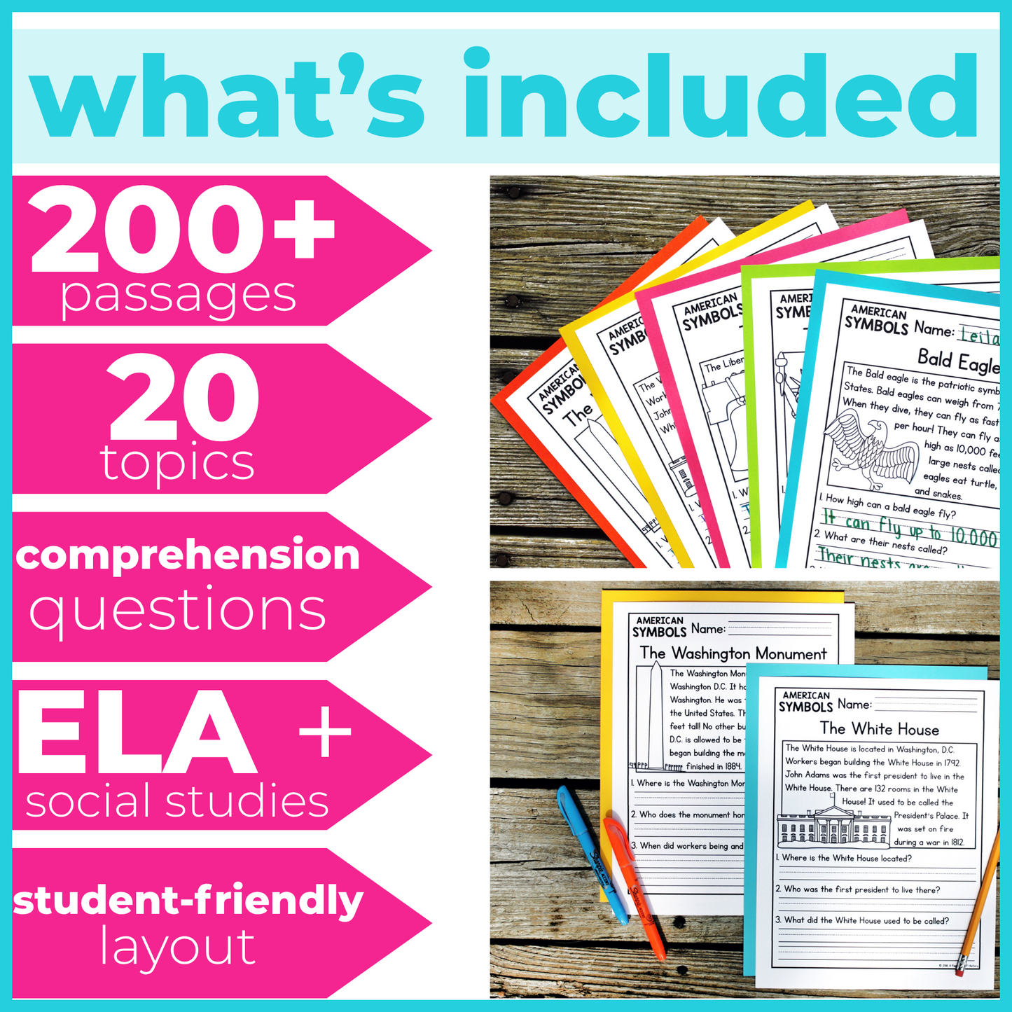 200+ Social Studies Reading Comprehension Passages & Questions