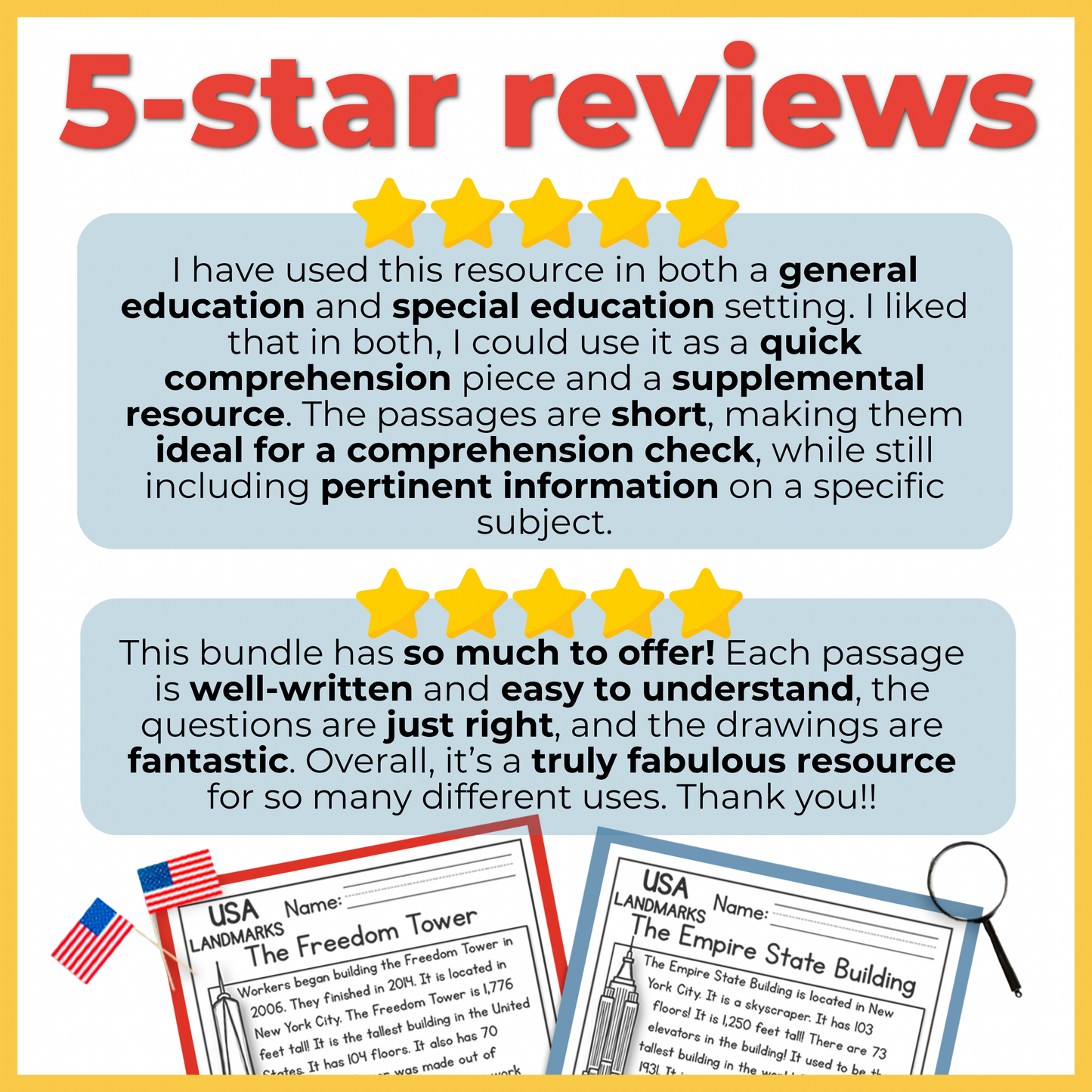 K-2 Summer Reading Review Packet | 240+ Comprehension Passages with Social Studies Questions