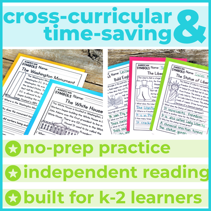 Social Studies Reading Comprehension Passages + Questions