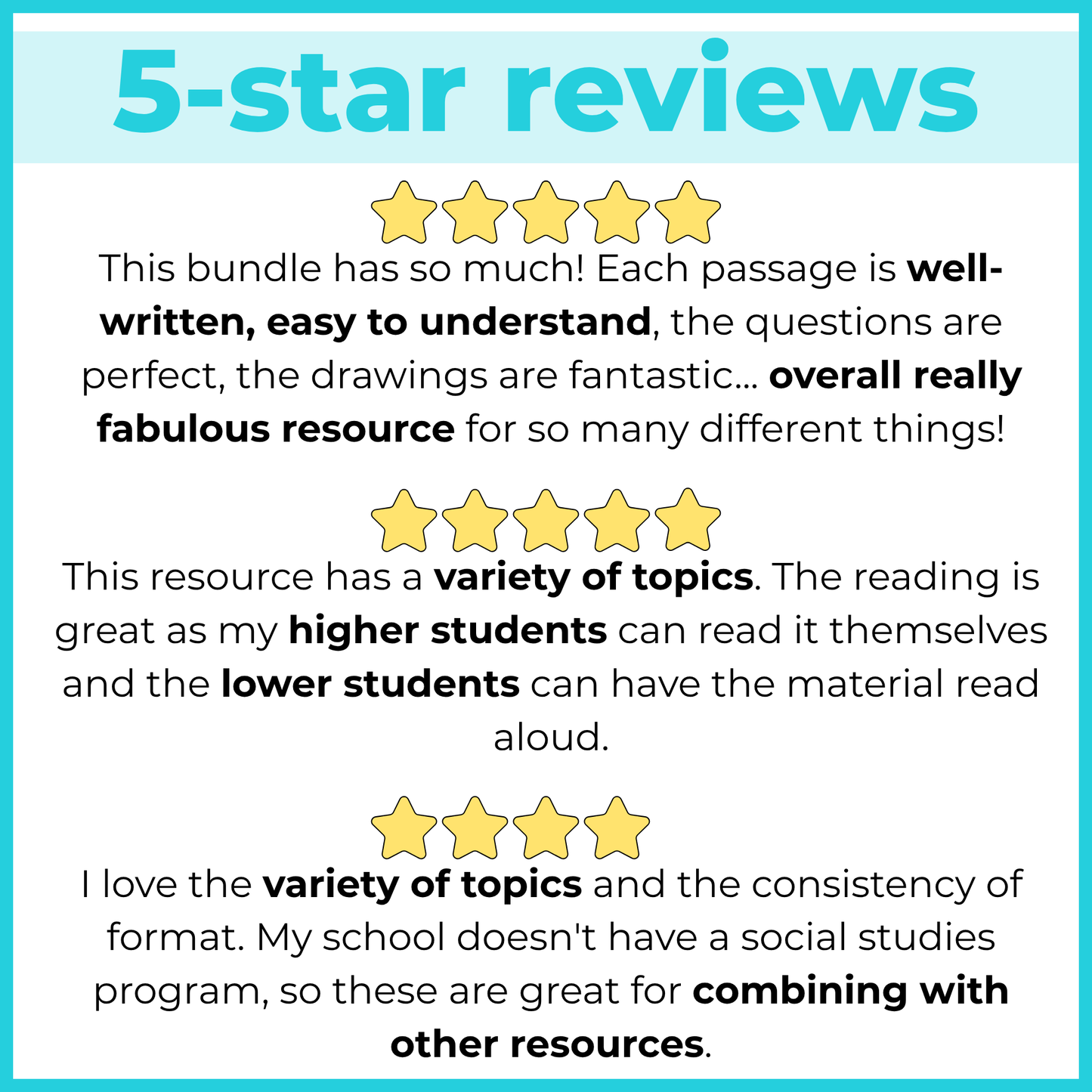 Social Studies Reading Comprehension Passages + Questions