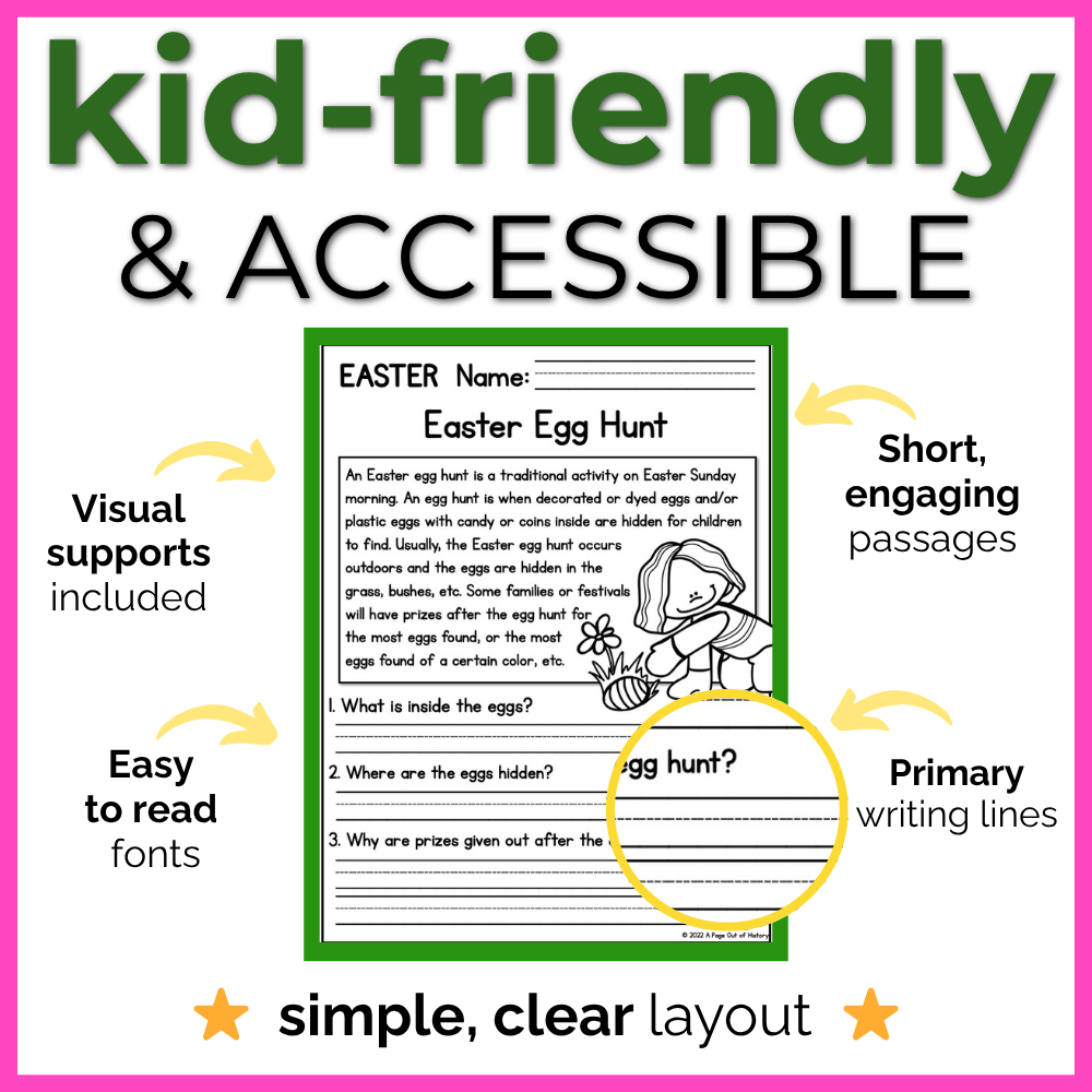 Spring Reading Comprehension Passages +Questions