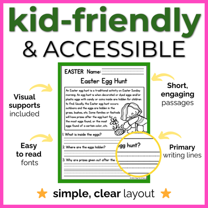 Spring Reading Comprehension Passages +Questions