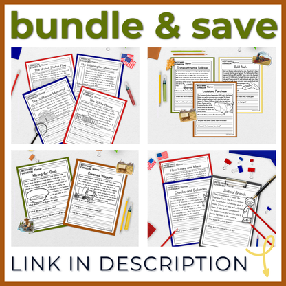 Westward Expansion Reading Comprehension Passages + Questions