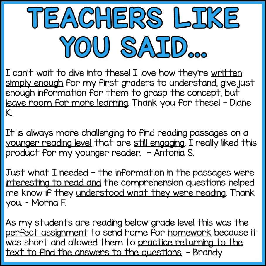 Yom Kippur Reading Comprehension Passages + Questions